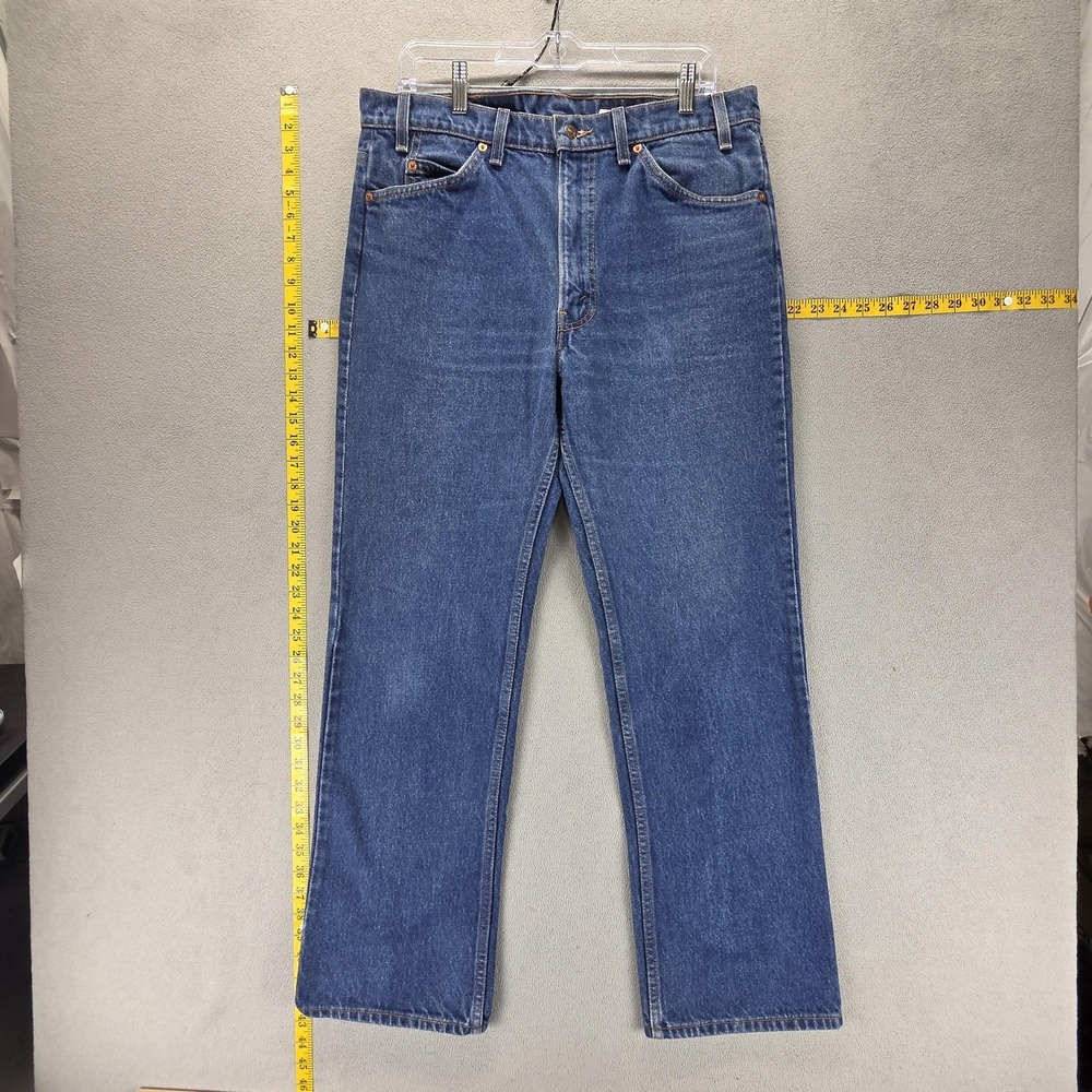 Vintage Levis 517 Jeans Mens Blue Bootcut Made In USA Orange Tab 90s Fits 33x30